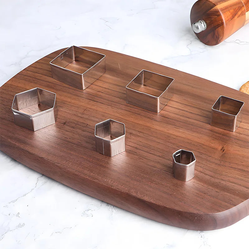 Set Cortadores de Galletas Acero Inoxidable | Formas Geométricas | Apto Lavavajillas 🍪