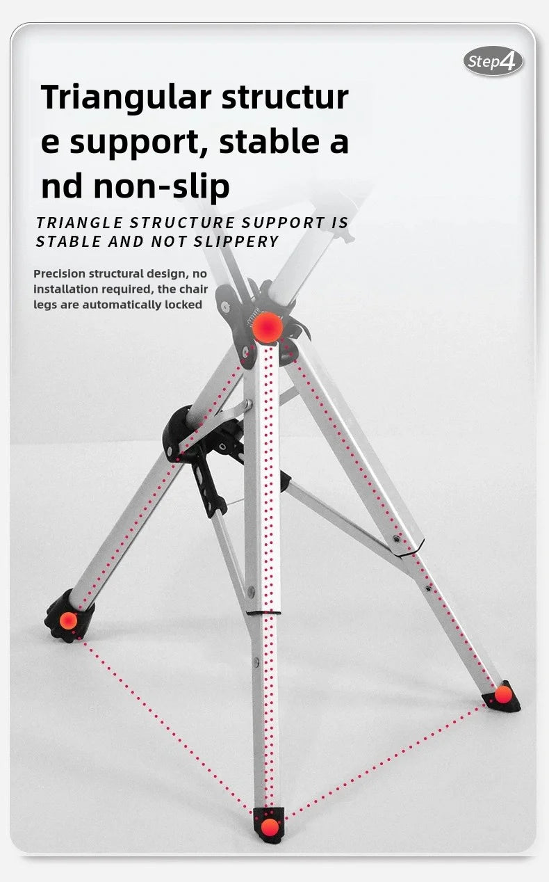 A 2-in-1 portable folding cane and chair combination that can be quickly folded and unfolded, equipped with a seat and three leg