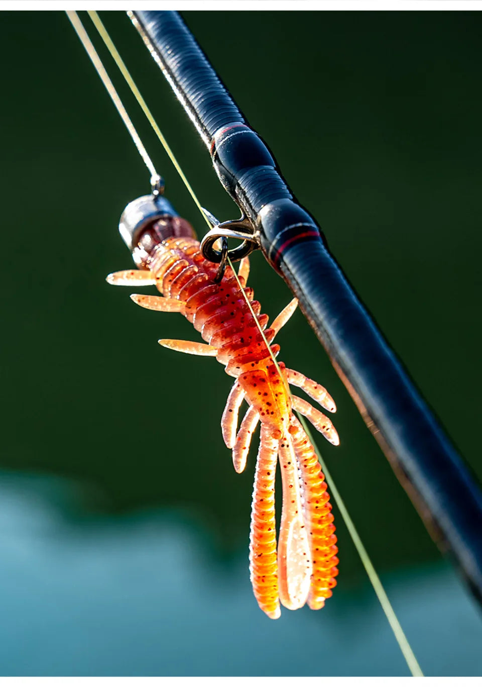LINNHUE Camarón Silicona Flotante | NED Rig | Swimbait | Con Atrayente | Pesca Mar y Lago - Firu Total Sales