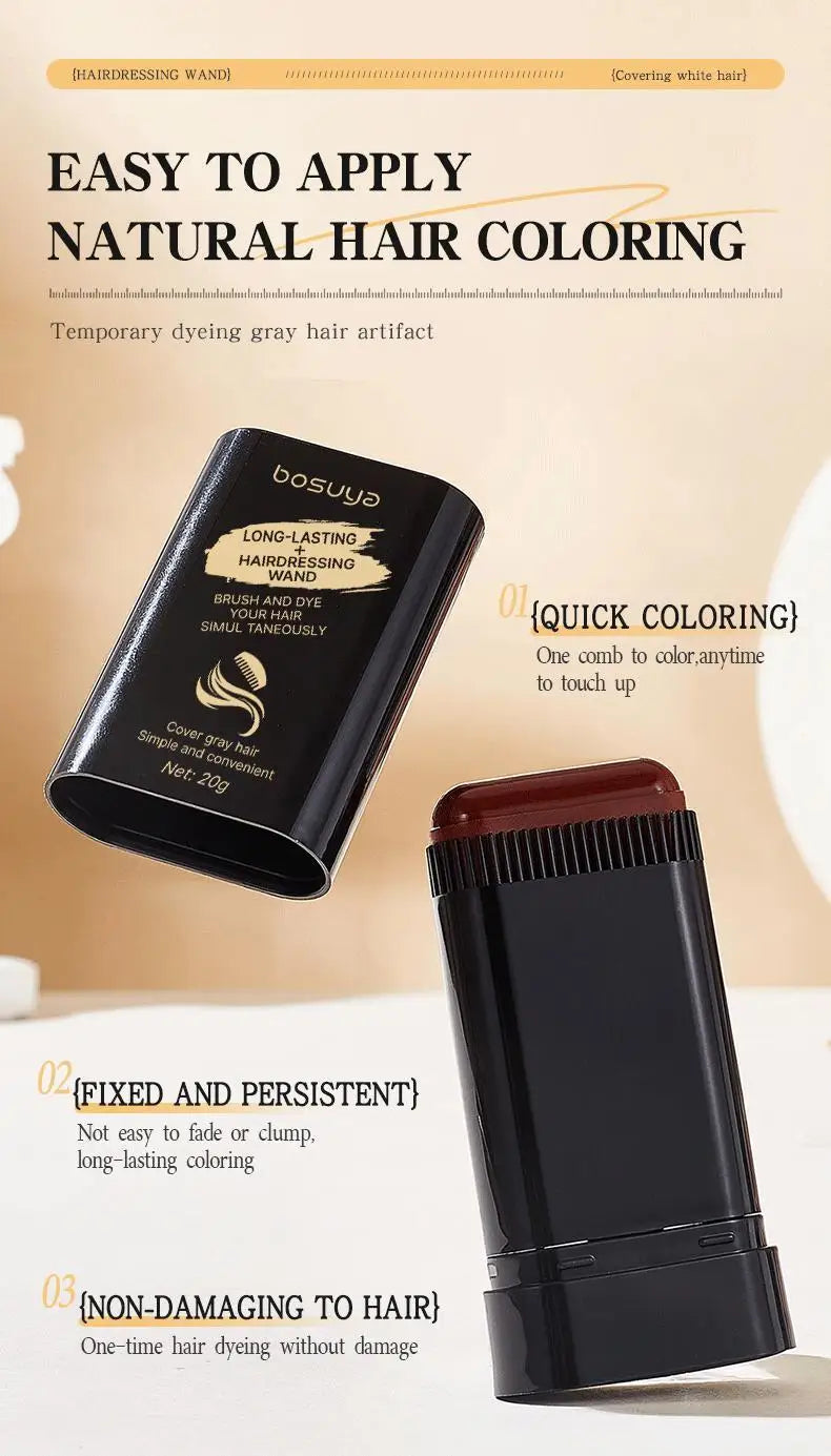 Magic Root Touch Up Pen Hair Dye Stick - Ammonia Free Temporary Gray Cover Comb Portable Drop Shipping In Stock