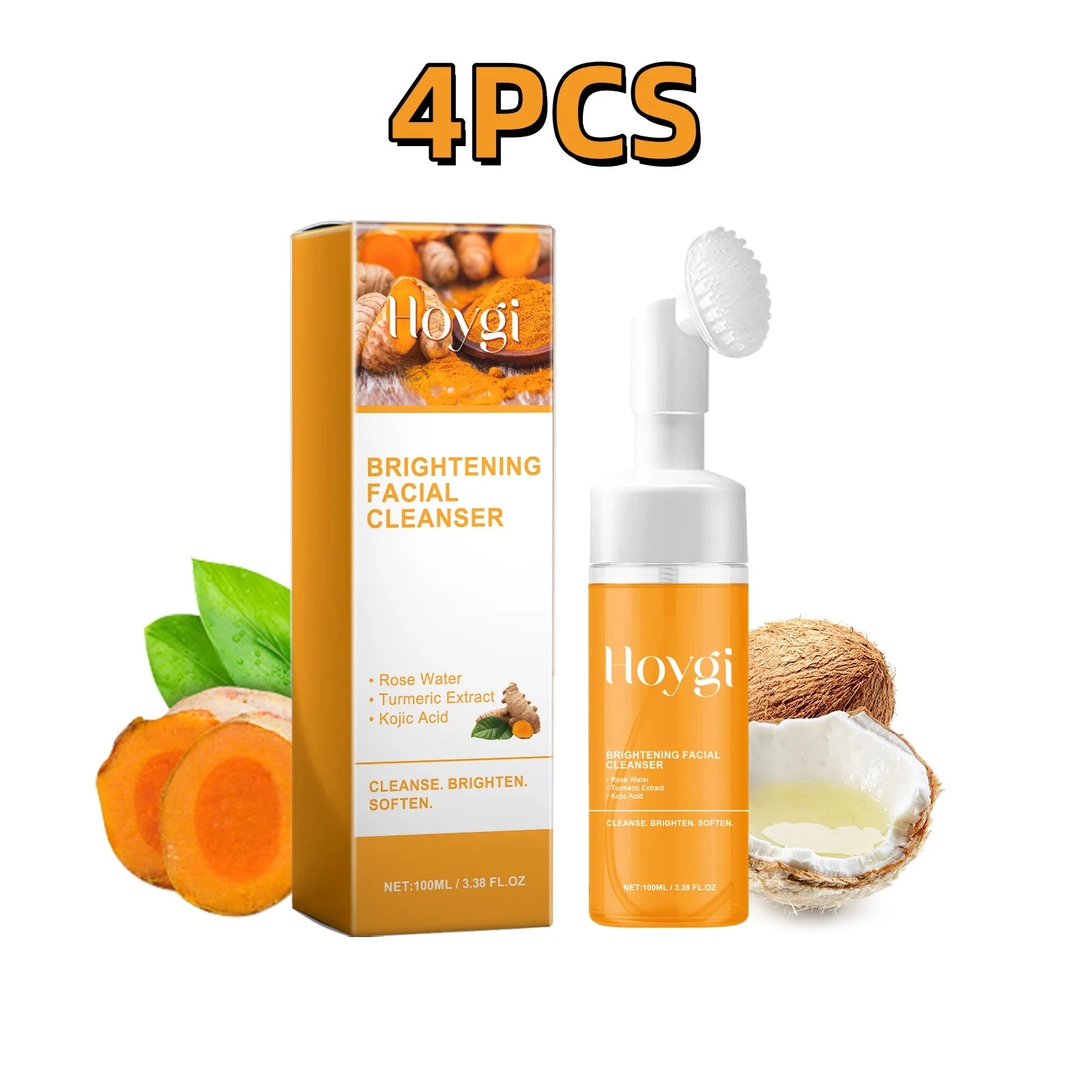 Turmeric Cleansing Milk Blackhead Keratin Remove Oil Control Shrink Pores Reduce Acne Scars Hydrate Moisturize Facial Cleanser
