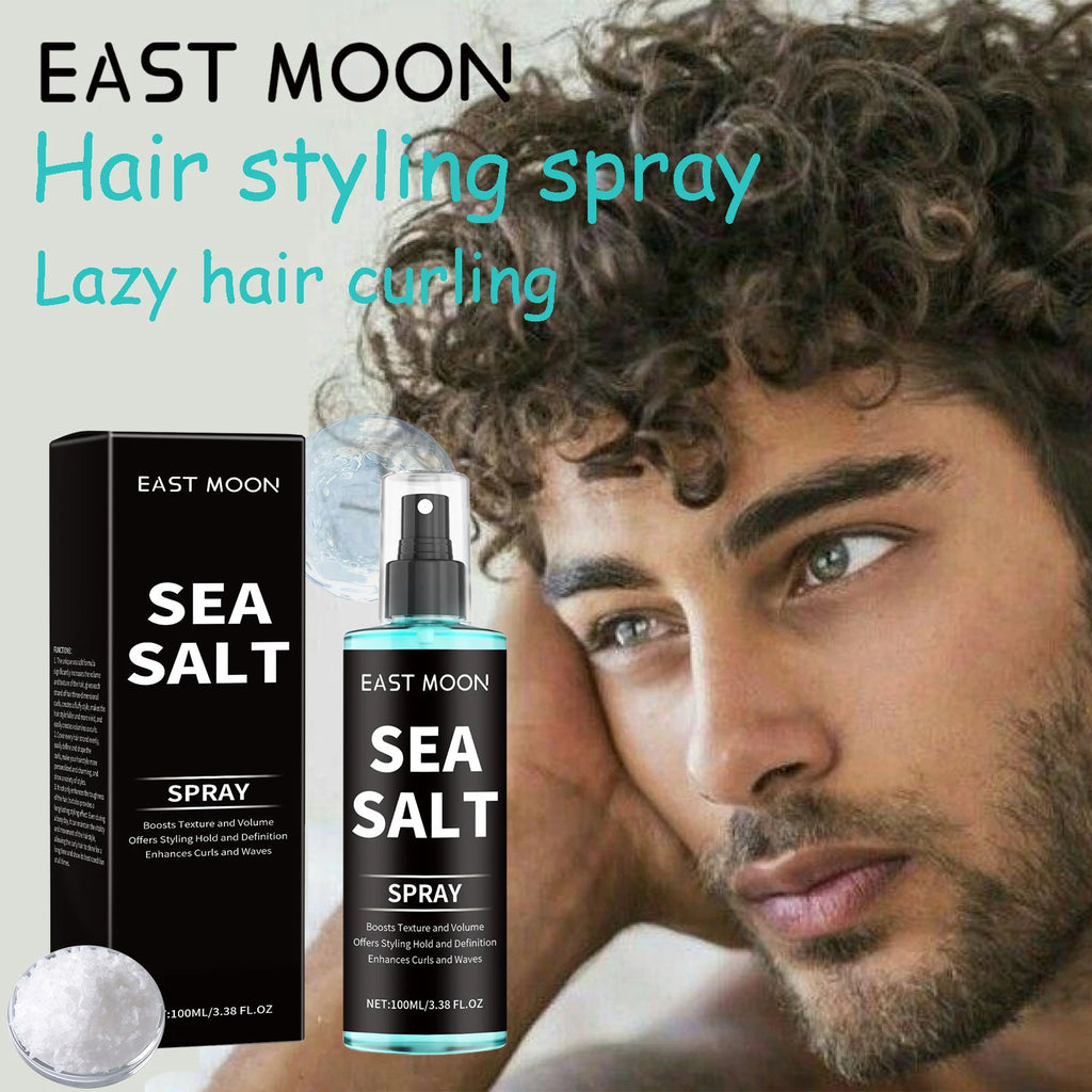 100ML Sea Salt Hair Curling Spray Long Lasting Styling Elastic Hair Conditioner Refreshing Curl Defining Lazy Hair Styling Mist