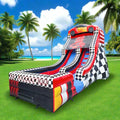 Resbaladero Inflable Comercial 14.5 FT | Tema Carreras | Mojado y Seco | Niños y Adultos 🏎️ - Firu Total Sales