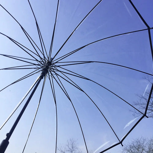 1+1 Strong and Durable Clear Transparent Automatic Large Rain Umbrella Luxury 16K Premium Salda