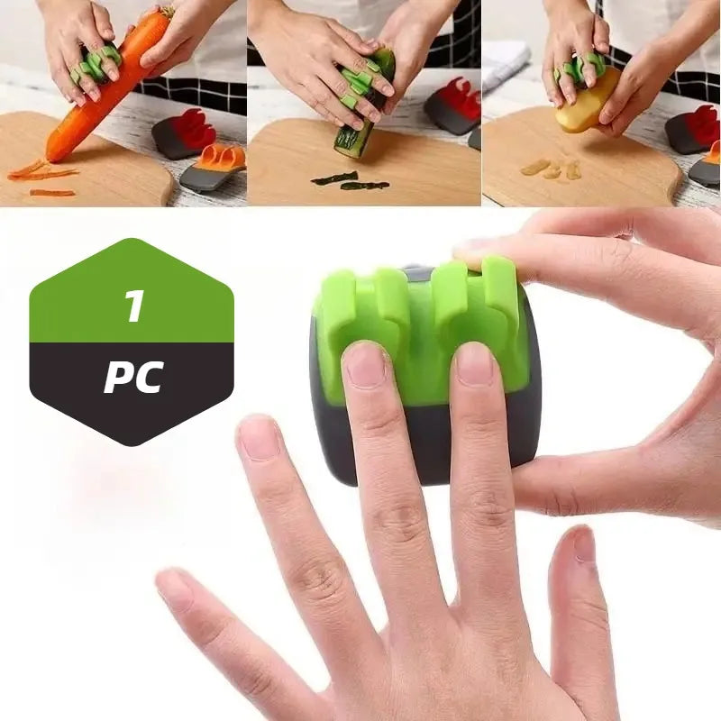 1/2 Easy and Convenient Black Green Peeler, Sharp Blade, Non Slip Grip, Suitable for Kitchen and Camping