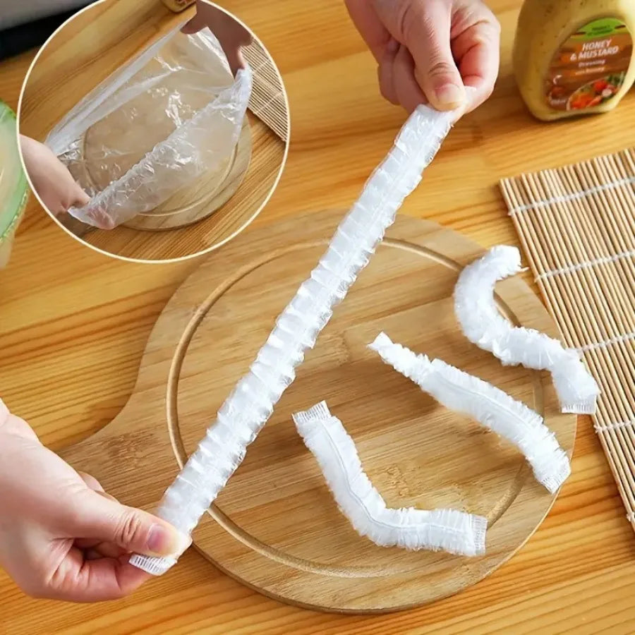Film Transparente Desechable para Alimentos | 100/200 Piezas | Cocina, Picnic y BBQ