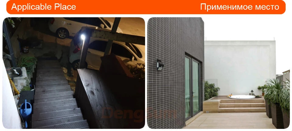 Luz Solar 100 LED con Sensor de Movimiento PIR | 3 Lados | IP65 | Jardín y Pared 💡 - Firu Total Sales