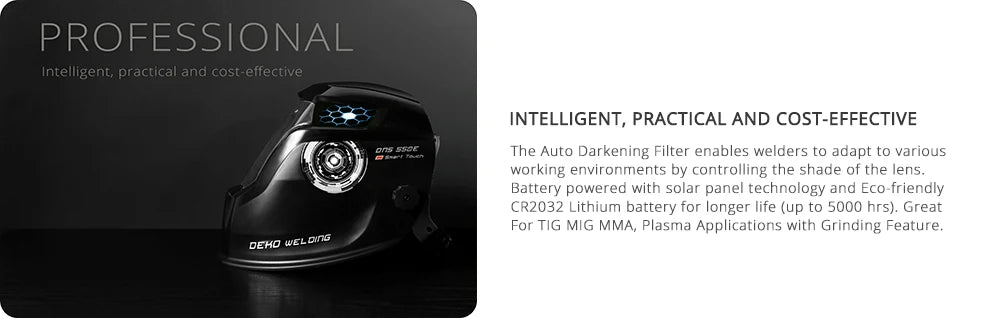 DEKO Skull Solar Auto Darkening Adjustable Range 4/9-13 MIG MMA Electric Welding Mask Helmet Welding Lens for Welding Machine