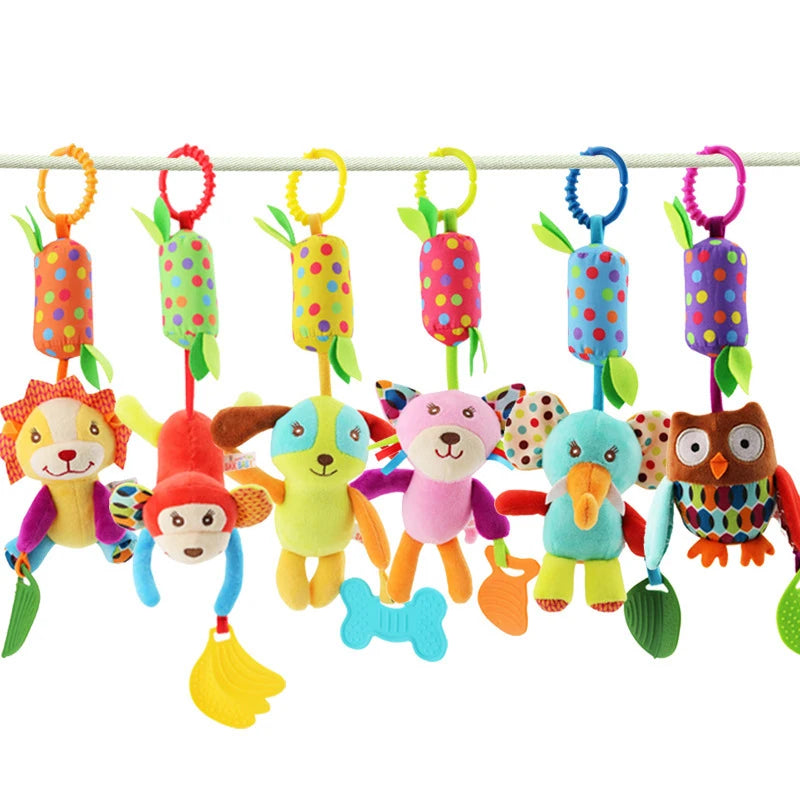 Baby Stroller Hanging Toys – Cartoon Animal Rattles