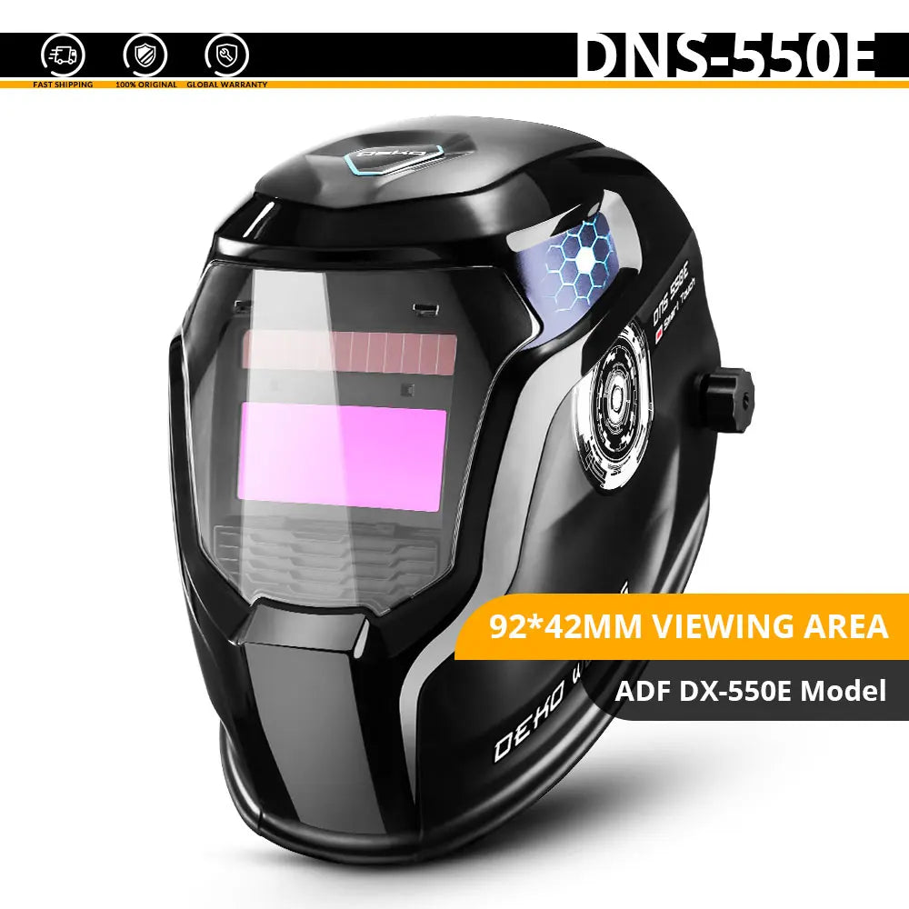 DEKO Skull Solar Auto Darkening Adjustable Range 4/9-13 MIG MMA Electric Welding Mask Helmet Welding Lens for Welding Machine