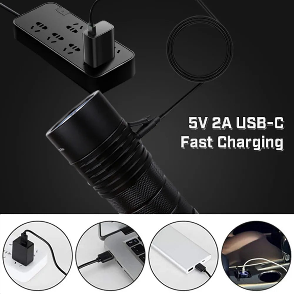 Linterna LED Sofirn SP36 Pro 8000lm | Recargable USB-C | 4 LEDs SST40