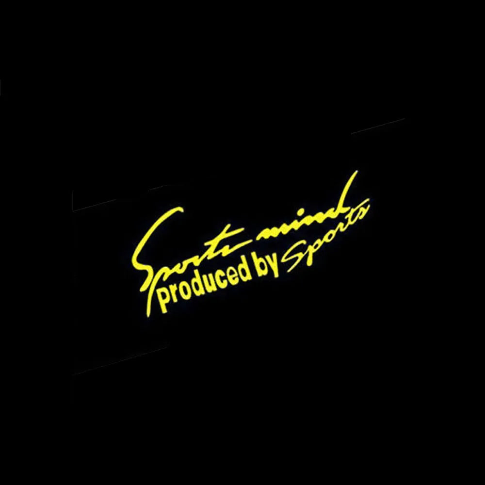 Sports Mind Decal Racing Car Hood Body Side Window Reflective Vinyl Trim Graphic Sticker Car Accessories Exterior Part Universal