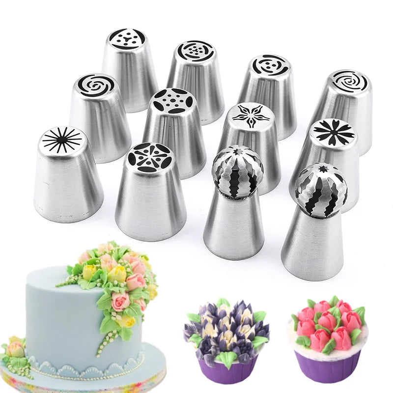 Set Boquillas Rusas de Acero Inoxidable FAIS DU | Mangas y Decoración de Pasteles 🎂