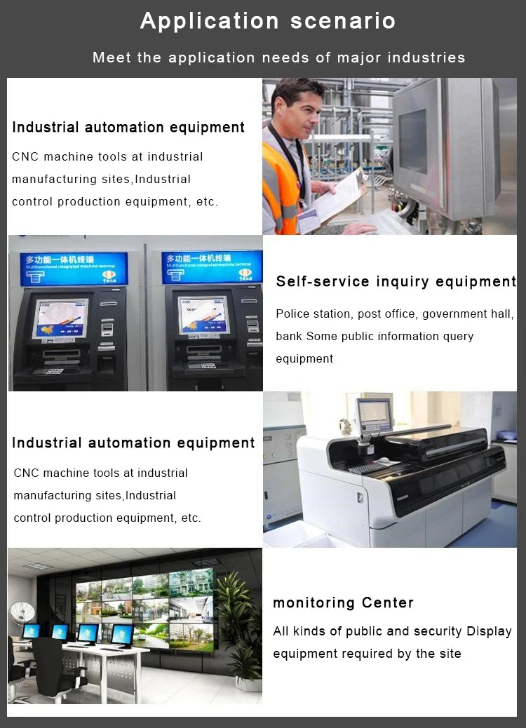 13.3 15.6 18.5 inch industrial computer all in one panel pc with capacitive touch screen built-in wifi win10/11 pro 1366x768