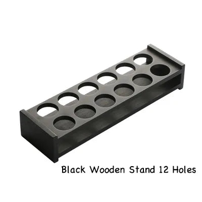 Wooden/Acrylic Shot Glass Holder Display Rack Bar Wine Drinks Cup Storage Carrier Flight Tasting Serving Tray Single Row 6 Holes