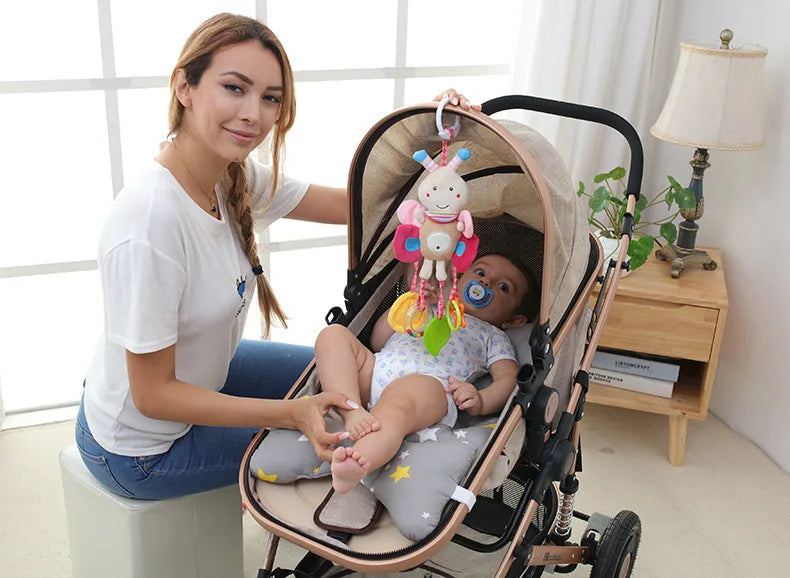 Baby Stroller Hanging Toys – Cartoon Animal Rattles