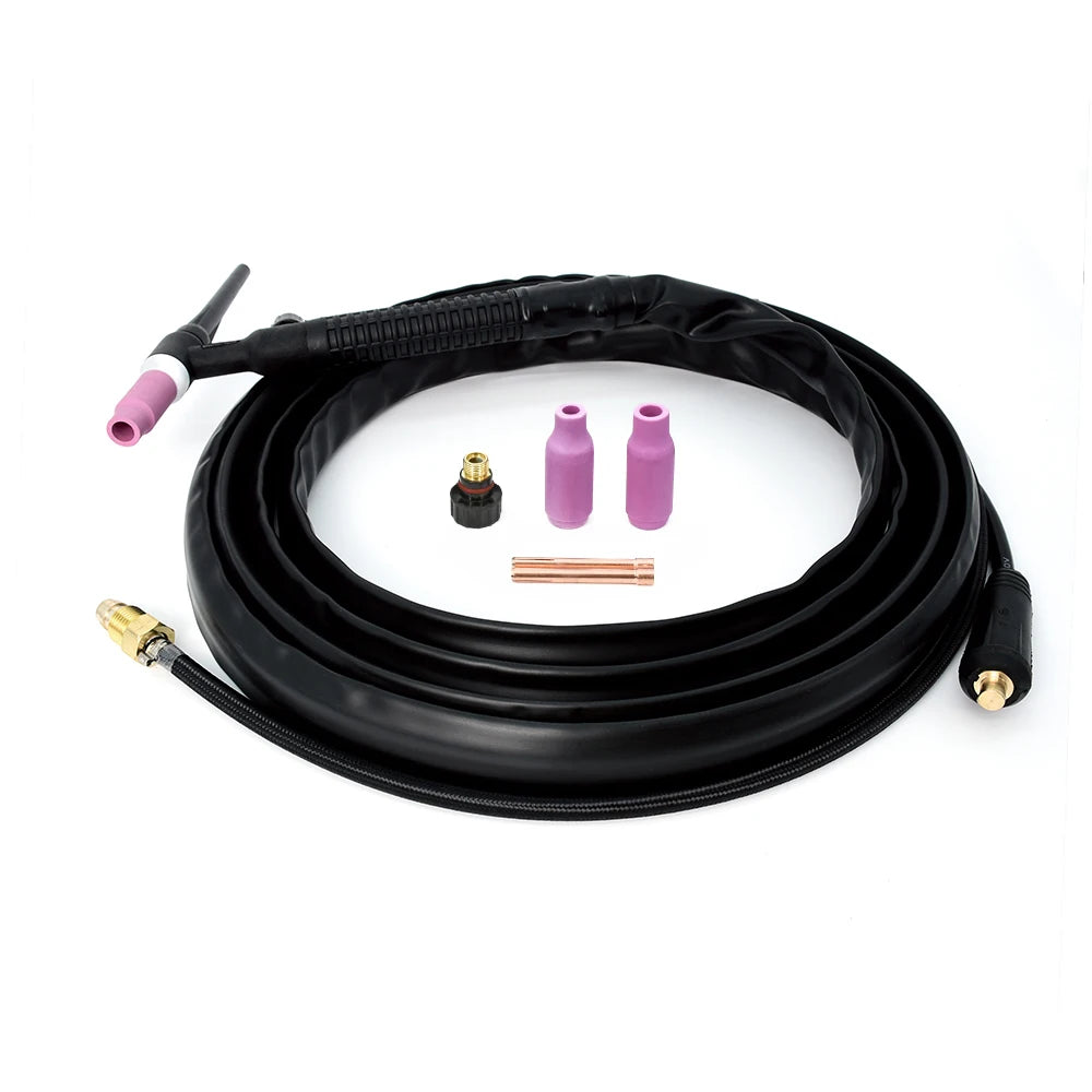 HZXVOGEN WP17V TIG Welding Torch 4M Cable Tig Welder Gun Torches With 10-25mm² Quick Connector For Soldering Welding Equipment