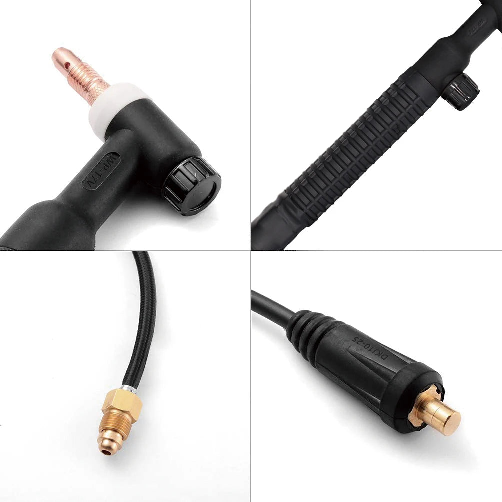 HZXVOGEN WP17V TIG Welding Torch 4M Cable Tig Welder Gun Torches With 10-25mm² Quick Connector For Soldering Welding Equipment