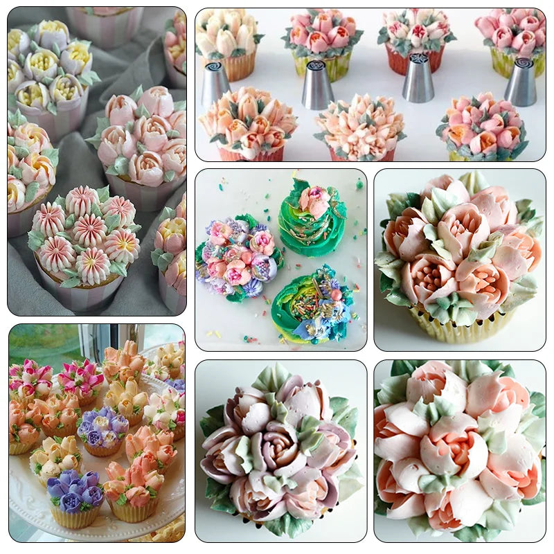 Set Boquillas Rusas de Acero Inoxidable FAIS DU | Mangas y Decoración de Pasteles 🎂