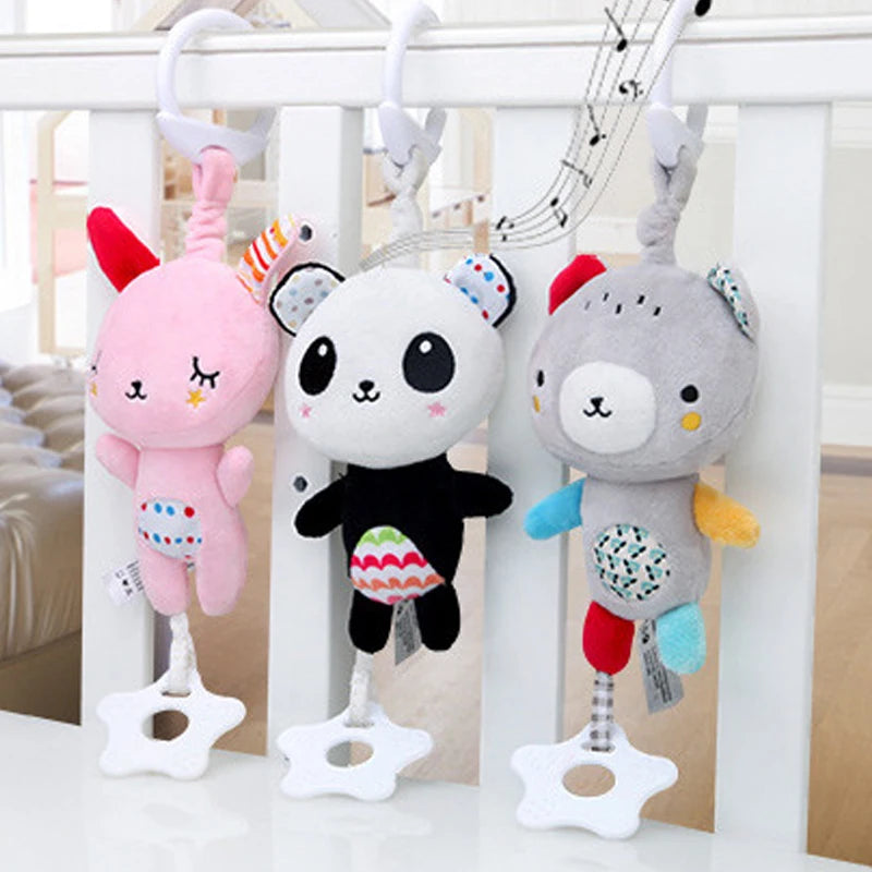Baby Stroller Hanging Toys – Cartoon Animal Rattles