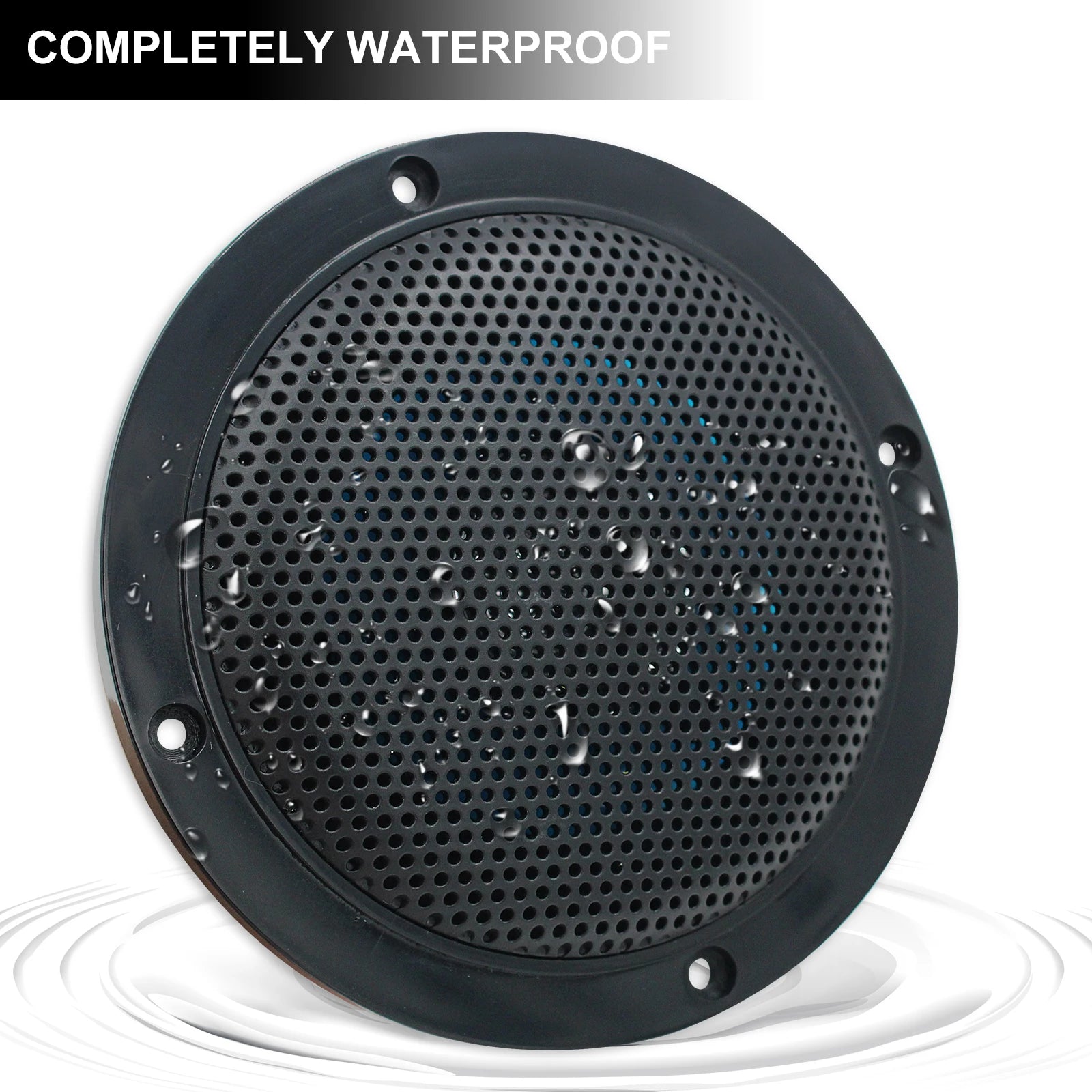 STUDIOFINIX 4'' 160W Waterproof Bluetooth Ceiling Speakers - Ultra-Thin Marine Speakers for House, Caravan, RV & Houseboats 2PCS