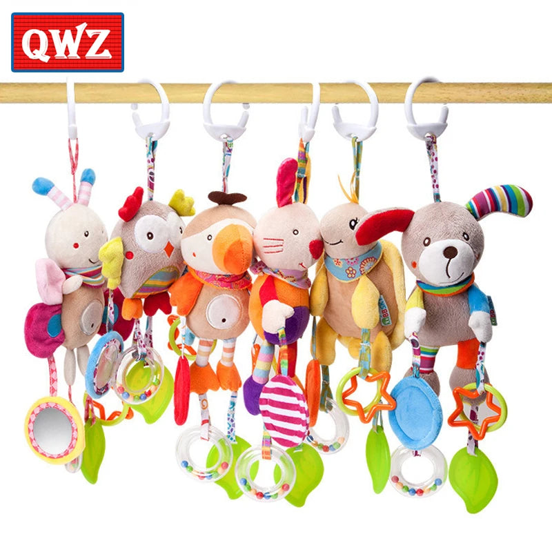 Baby Stroller Hanging Toys – Cartoon Animal Rattles