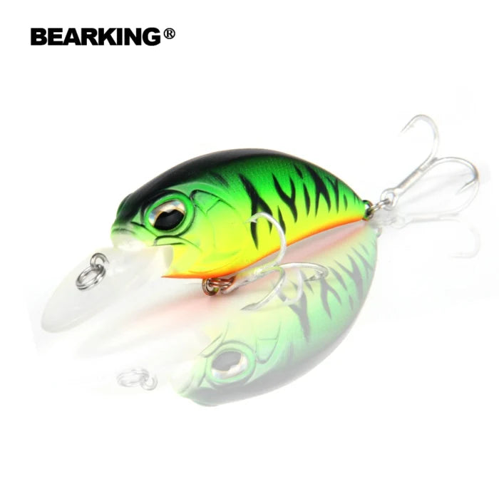 2017 New hot Excellent Bearking hot professional quality crank bait good fishing lures 65mm,14g crank.dive 2m,pike bass fishing