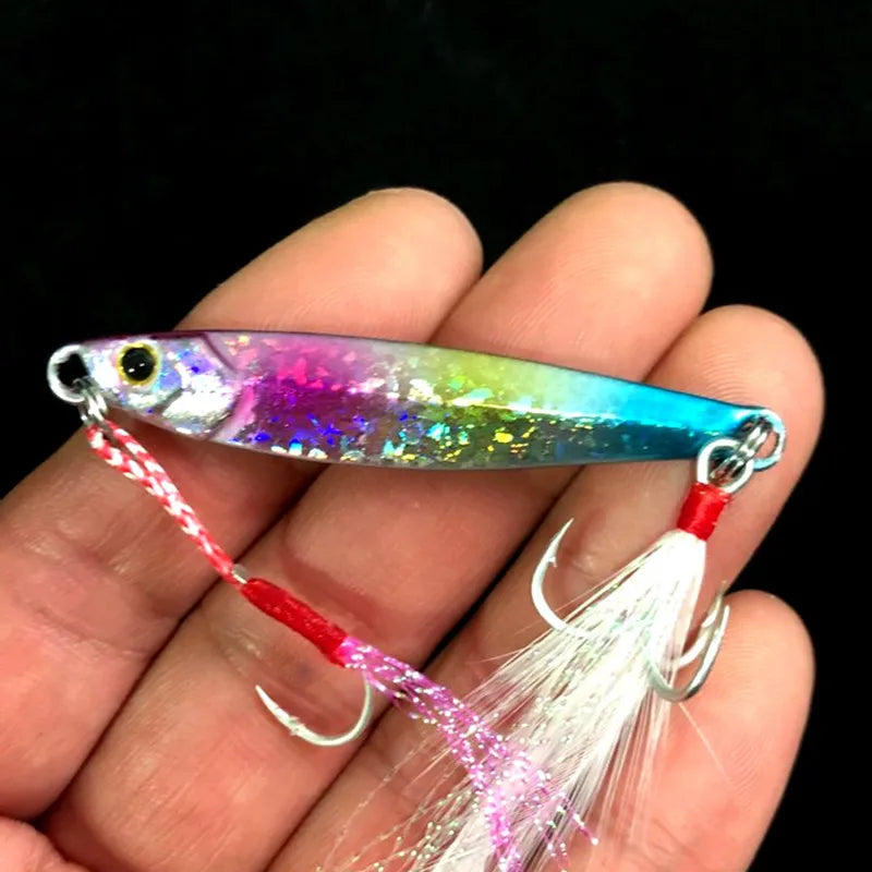 WLDSLURE Jig Metal Luminoso | 7g/10g/15g/20g/25g | Shore Cast | Pesca Mar, Lago y Río - Firu Total Sales