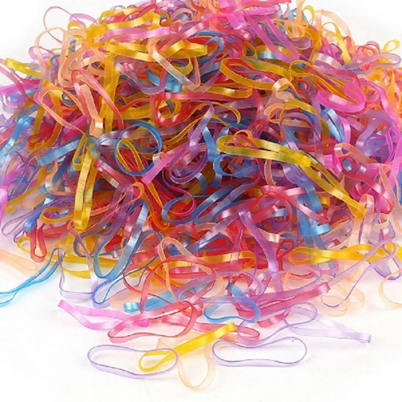 Set 500 Ligas Elásticas para Niñas | Colores Surtidos