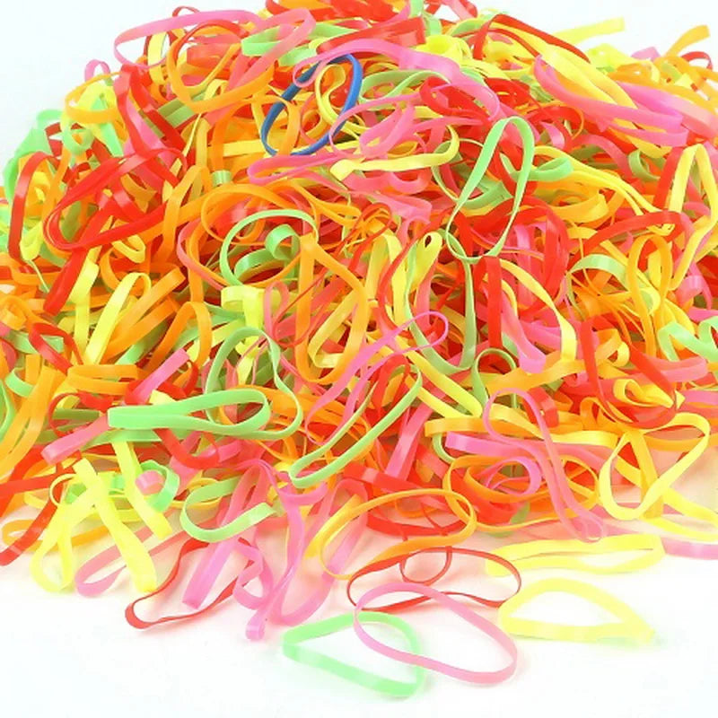 Set 500 Ligas Elásticas para Niñas | Colores Surtidos