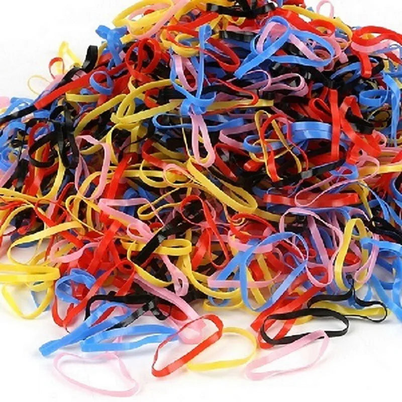 Set 500 Ligas Elásticas para Niñas | Colores Surtidos