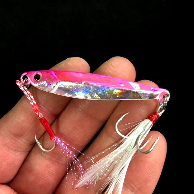 WLDSLURE Jig Metal Luminoso | 7g/10g/15g/20g/25g | Shore Cast | Pesca Mar, Lago y Río - Firu Total Sales