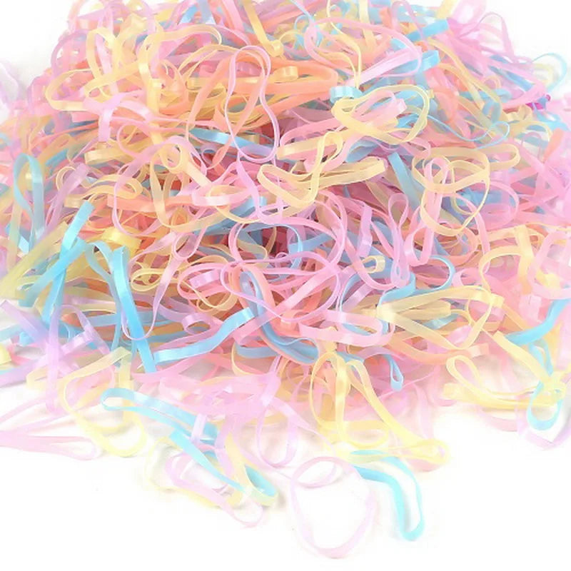Set 500 Ligas Elásticas para Niñas | Colores Surtidos