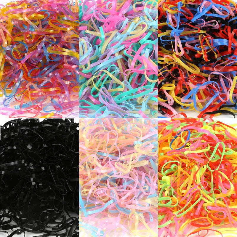 Set 500 Ligas Elásticas para Niñas | Colores Surtidos