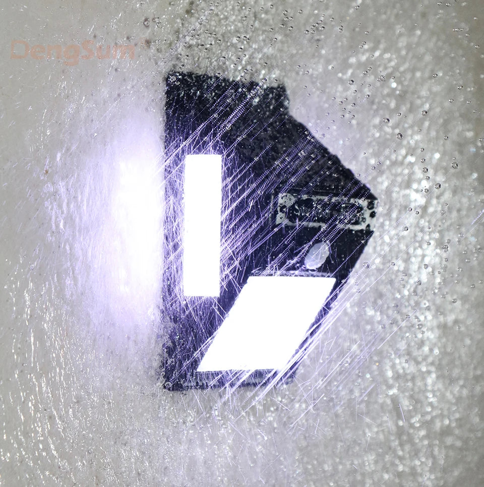 Luz Solar 100 LED con Sensor de Movimiento PIR | 3 Lados | IP65 | Jardín y Pared 💡 - Firu Total Sales