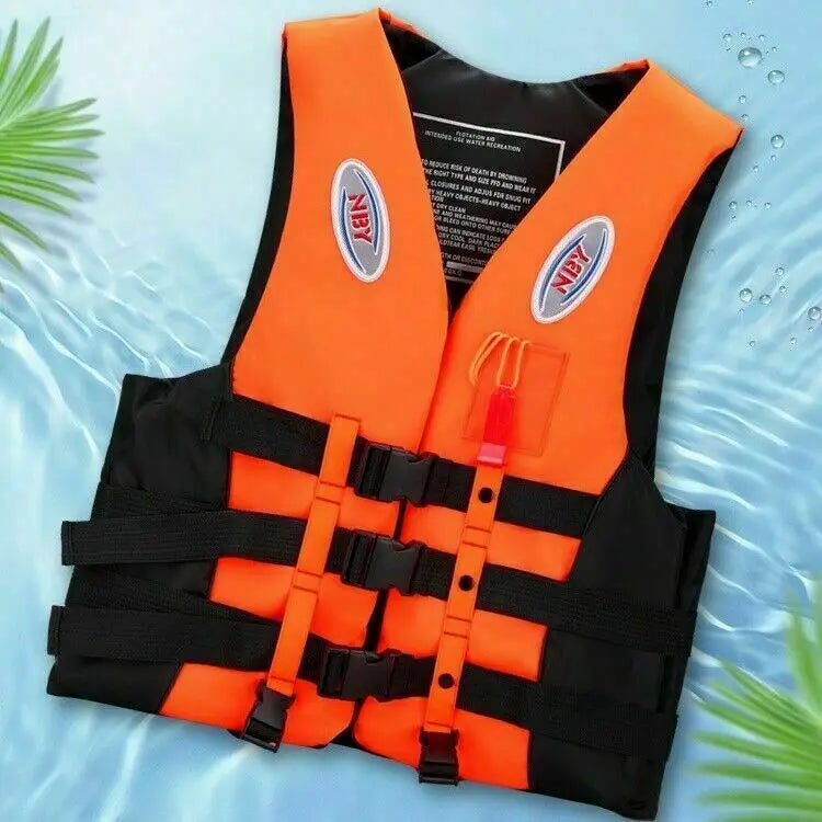 Neoprene Life Jacket Adult Kid Life Vest Water Sport Fish Water Sport Safety Lifes Vest Kayaking Boat Outdoor Swim Safety Clothe