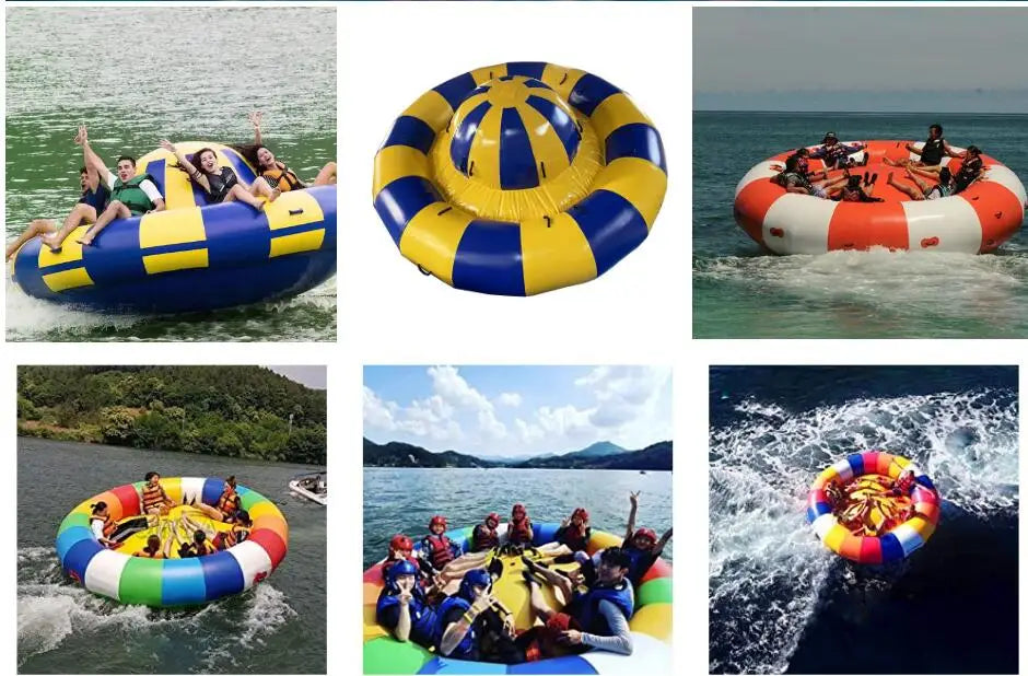 Parque Acuático Inflable Flotante con Tobogán | Trampoln | Niños y Adultos 🌊 - Firu Total Sales