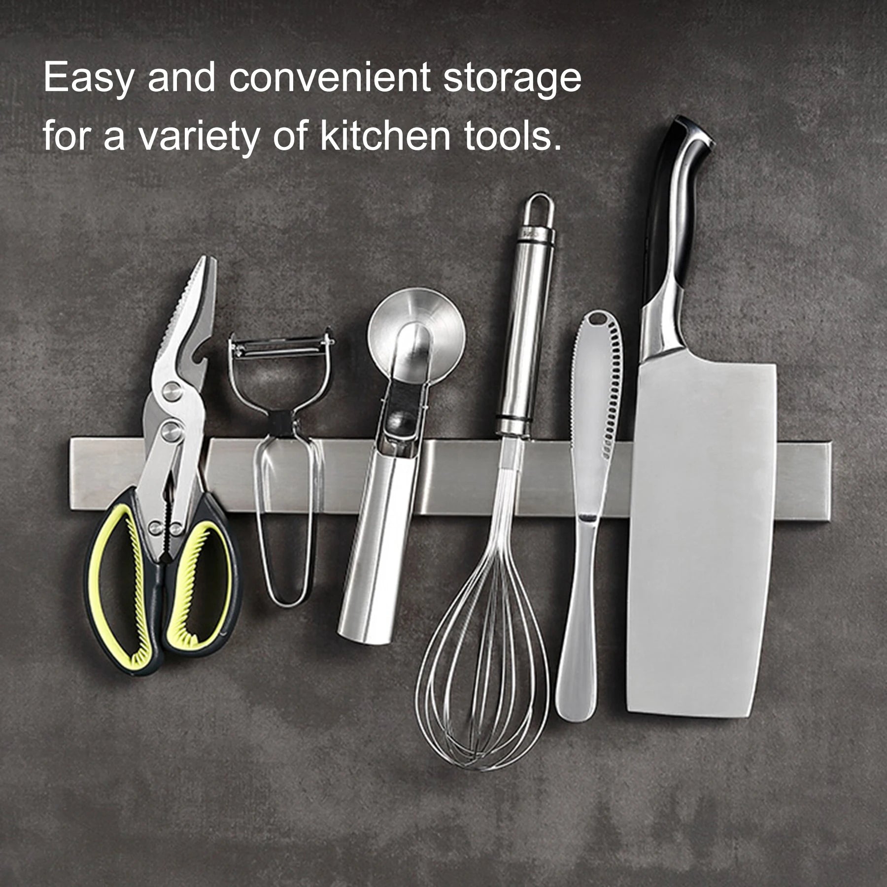 40CM 50CM Stainless Steel Knife Stand Magnetic Knife Holder Wall Block Storage Rack for Knives Kitchen Accessories Organizer