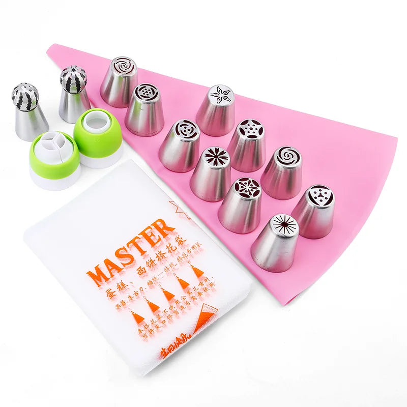 Set Boquillas Rusas de Acero Inoxidable FAIS DU | Mangas y Decoración de Pasteles 🎂