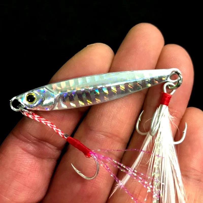 WLDSLURE Jig Metal Luminoso | 7g/10g/15g/20g/25g | Shore Cast | Pesca Mar, Lago y Río - Firu Total Sales
