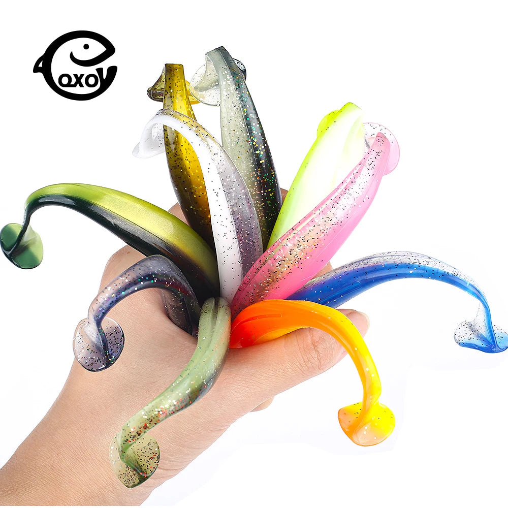 QXO 50 Piezas Señuelos Silicona | Swimbait Shad Wobbler | 7/10/13cm | Pesca Mar, Lago y Río - Firu Total Sales