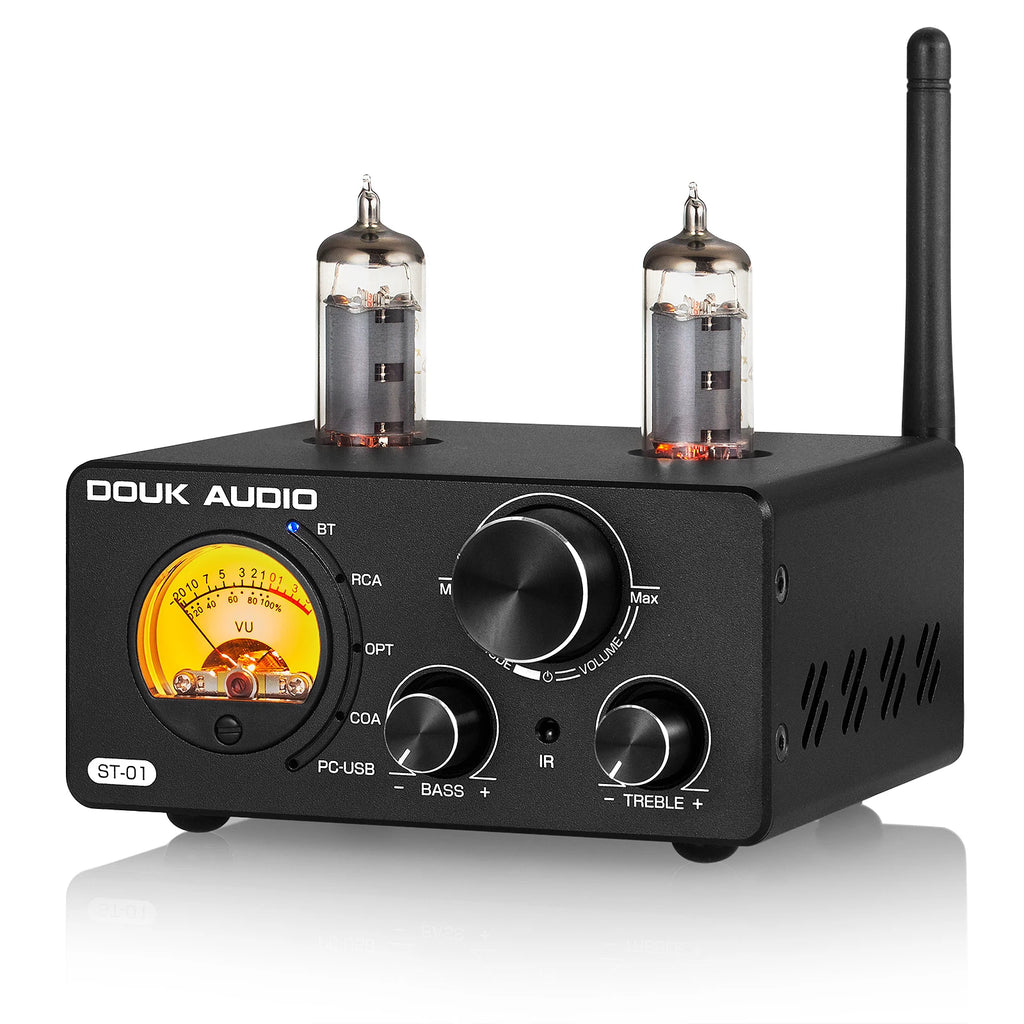 Amplificador Nobsound HiFi Válvulas Bluetooth 5.0 | USB DAC | COAX/OPT | 100W+100W | Vú Metro | Hogar - Firu Total Sales