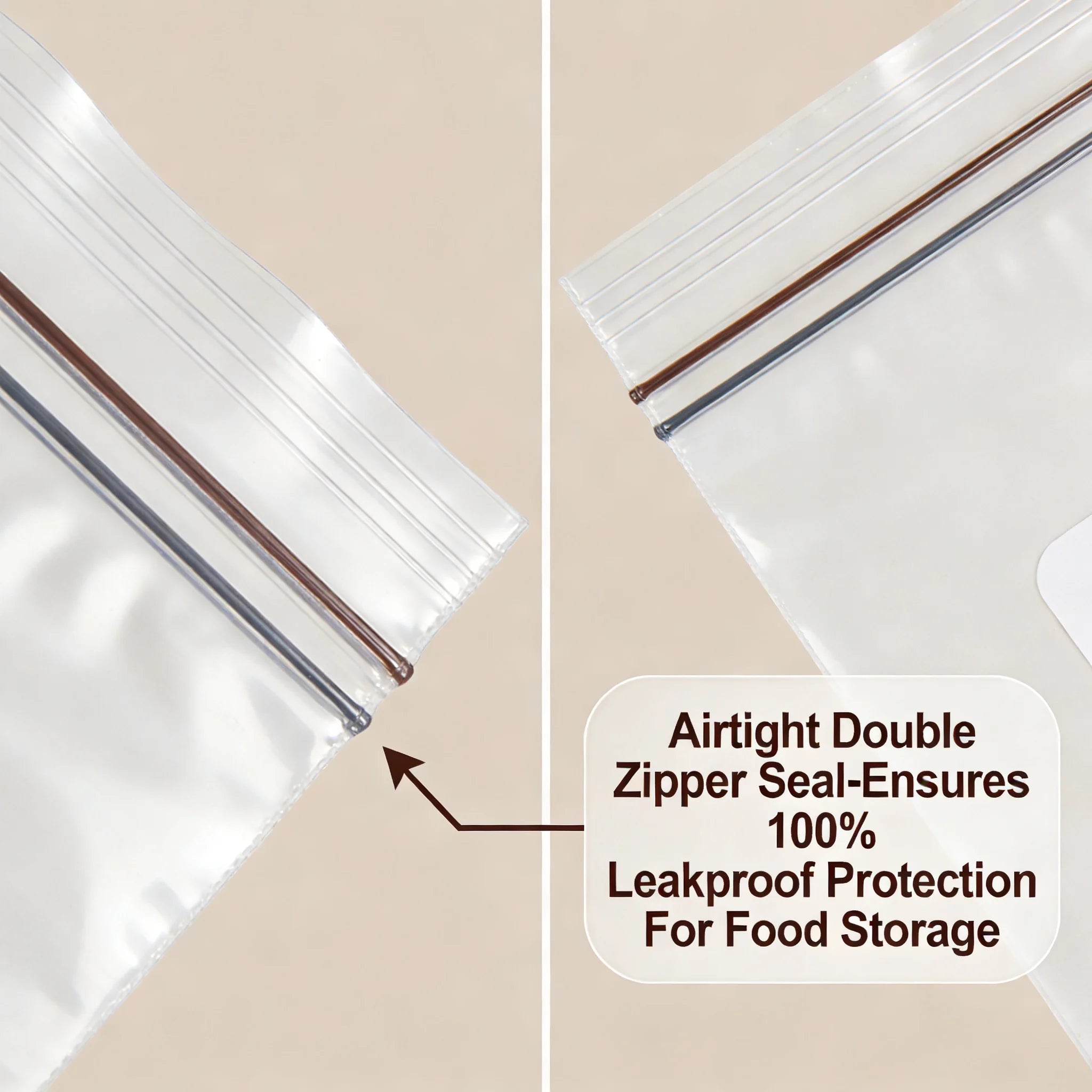 3 Size Reusable Storage Bags Transparent Leak Proof Freezer Bags Airtight Seal for Food Fruit Veggie Storage