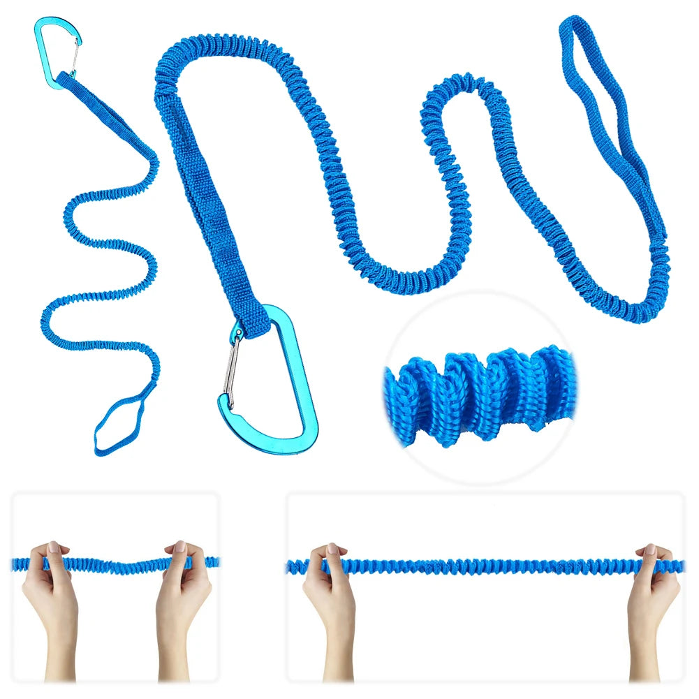 Kayak Paddle Leash Adjustable Kayak Paddle Lanyard Rope Rowing Boat Tie Rope for SUP Kayaking Boating Canoeing