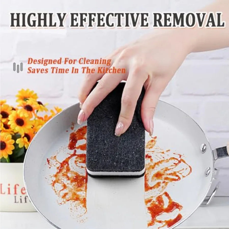 Natural Kitchen Sponge 6 Pack Heavy Duty Scrub Cellulose Sponge Premium Multifunction Eco Friendly Cleaning Sponges for Dishes