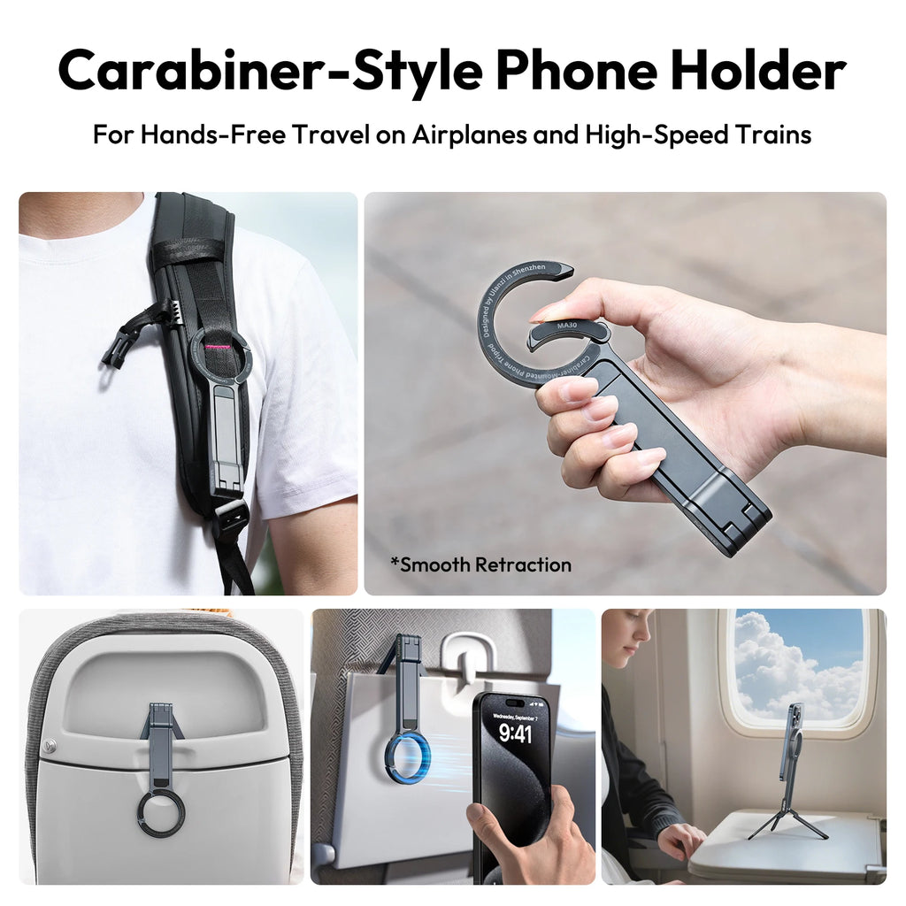 ULANZI MA30 Magnetic Phone Tripod Stand for iPhone 16 Samsung Xiaomi Huawei Vivo OPPO Magsafe Aluminium Smartphone Mini Bracket