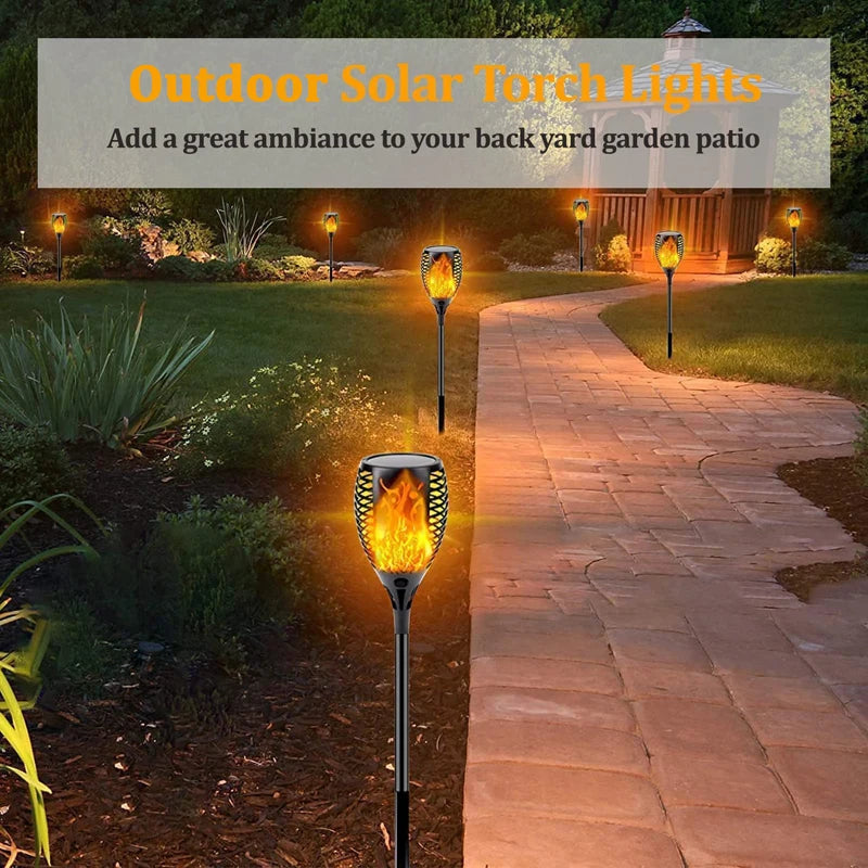 Antorcha Solar 96 LED Efecto Llama Bailarina ZTree | IP65 | Jardín y Patio Exterior - Firu Total Sales