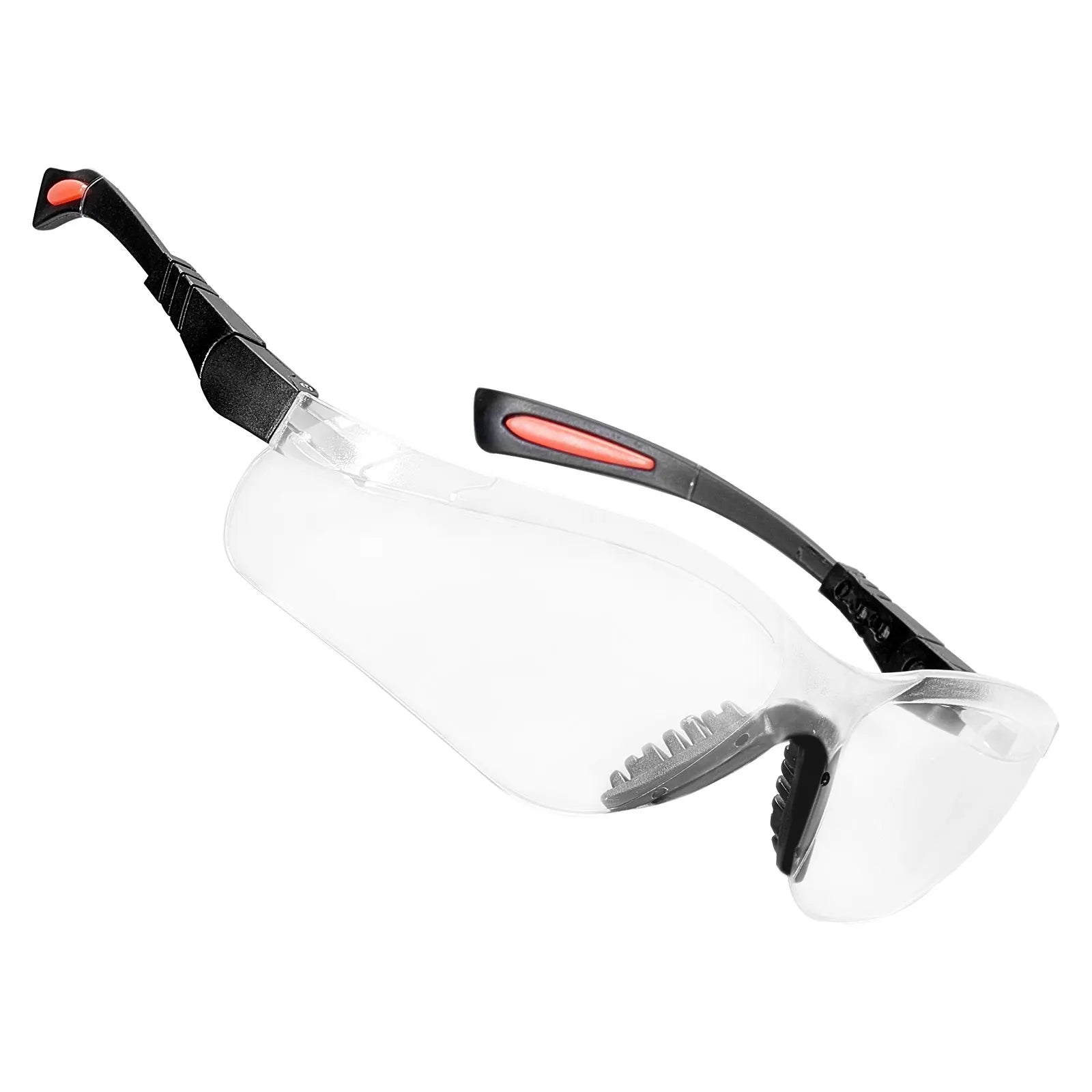 Safety Glasses, Anti-Fog And Scratch-Resistant Clear Lens, Safety Goggles With Adjustable Length And Angle, ANSI Z87.1+