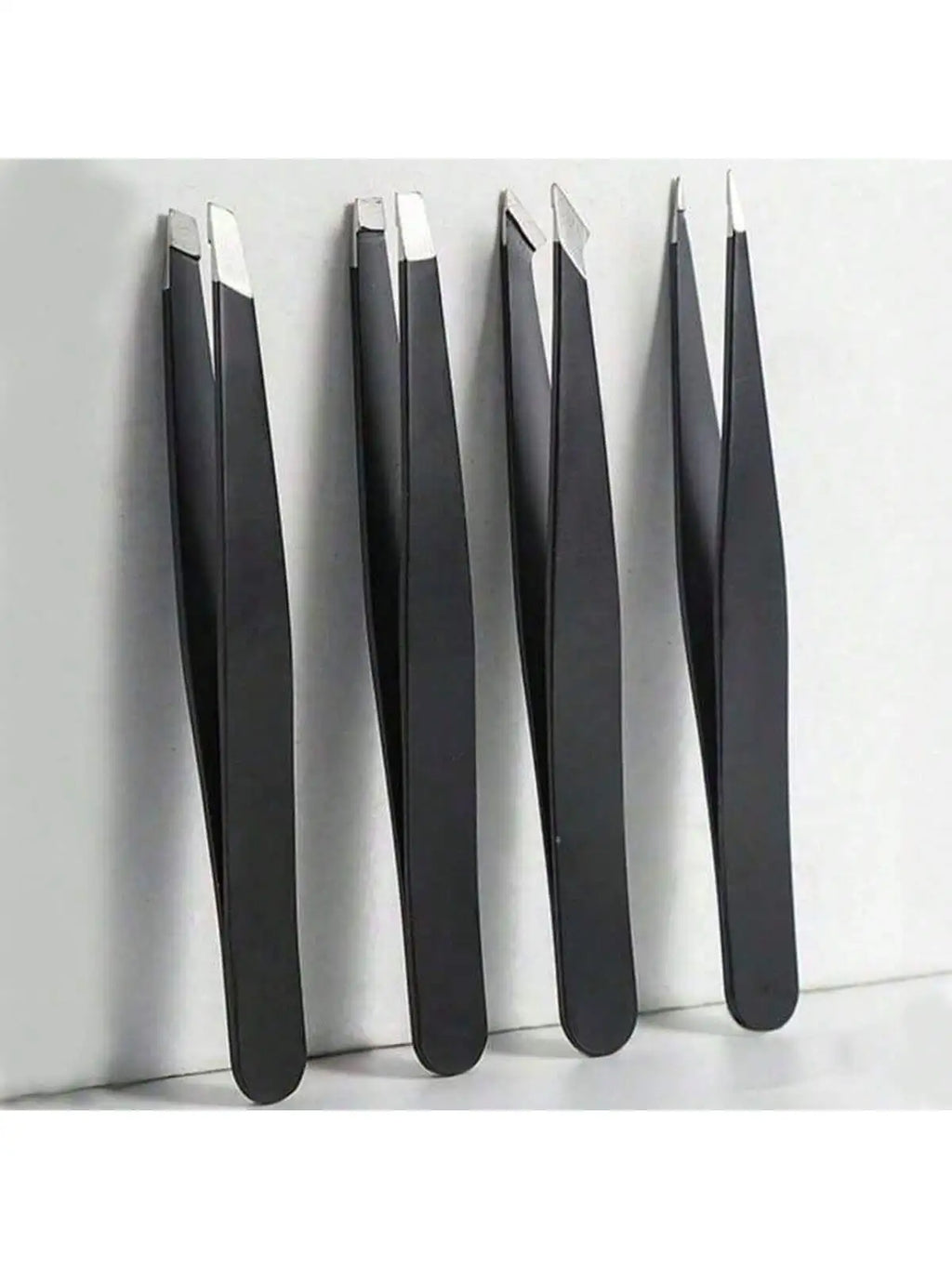 4-Pack Multi-purpose Stainless Steel Tweezers, Eyebrow Tightening Facial Hair Trimmer, Eye Shaping Makeup Tool Set
