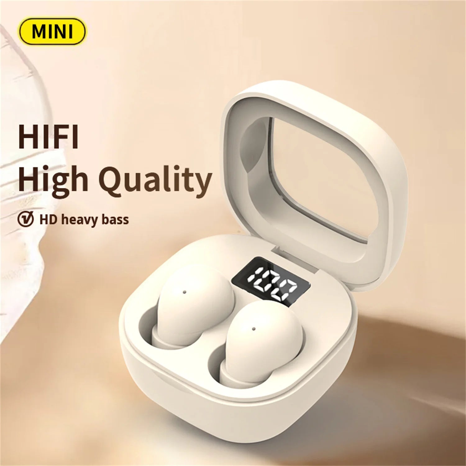 Auriculares SHUKE SK19 Pequeños | Bluetooth 5.3 | ANC | Para Dormir | Deporte | Invisibles | Todos los Teléfonos - Firu Total Sales